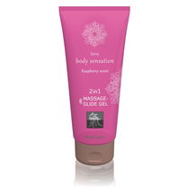 Shiatsu Massage- & Glide Gel 2 in 1 - Framboos