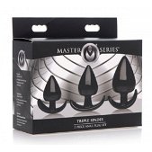 Master Series Triple Spades Driedelige Buttplug Set