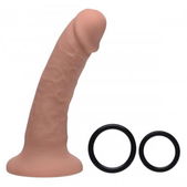 Strap U Seducer Siliconen Dildo Met Harnas - 18 cm