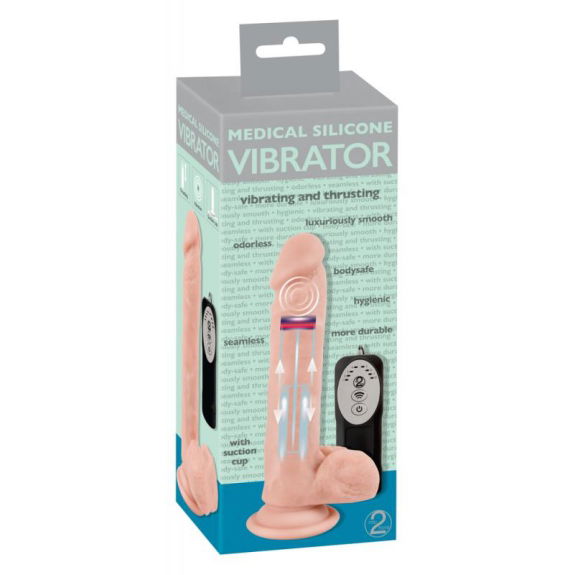 You2Toys Pulserende En Vibrerende Dildo - 21 cm