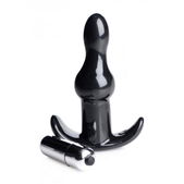 Frisky Bumpy Vibrerende Anaalplug - Zwart