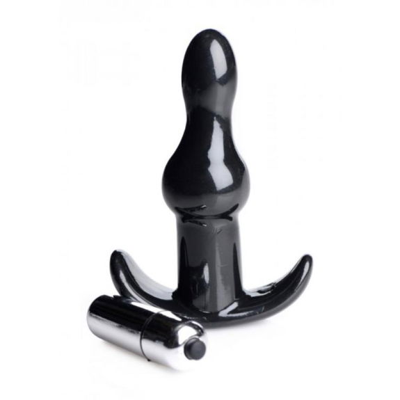 Frisky Bumpy Vibrerende Anaalplug - Zwart