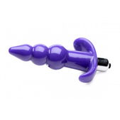 Frisky Bubbling Vibrerende Anaalplug Met Ribbels - Paars