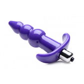 Frisky Bubbling Vibrerende Anaalplug Met Ribbels - Paars