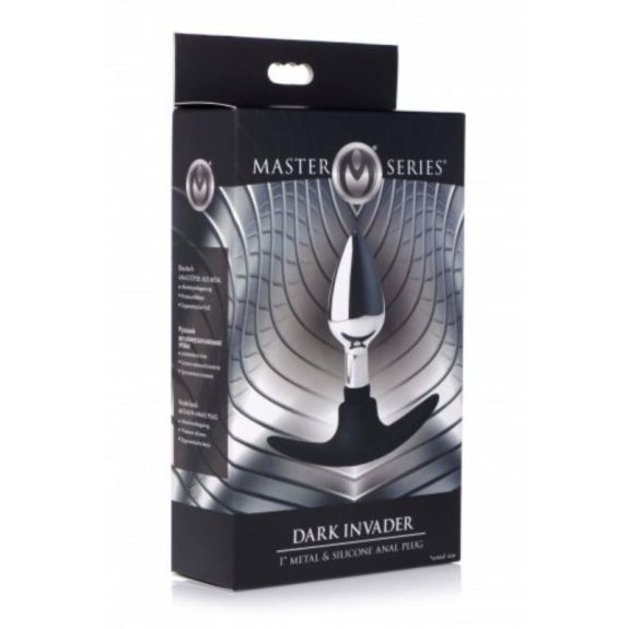 Master Series Dark Invader Anaalplug Metaal - Small