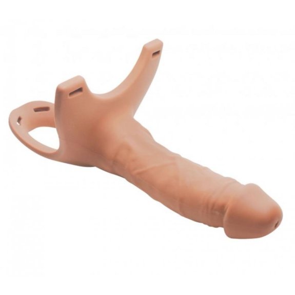 Size Matters Holle Strap-On Siliconen Dildo Met Harnas