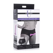 Strap U Envy Kanten Strap-On Harnas Met Dildo - Zwart