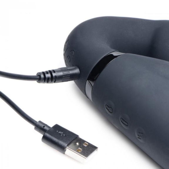 Strap U Swirl Vibrerende Strapless Strap-On - Black