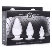 Triple Cones Anaalplug Set van 3