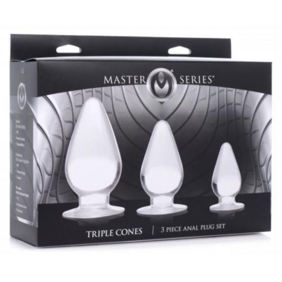 Triple Cones Anaalplug Set van 3