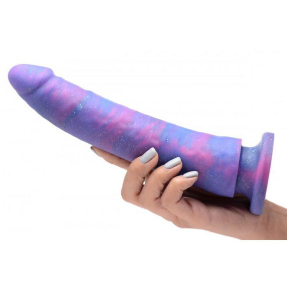Strap U Magic Stick Siliconen Dildo Met Glitters - 24 cm