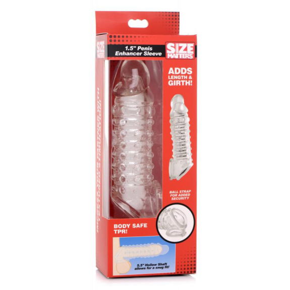 Size Matters - Penis Verlengende Sleeve Size Matters - Penis Verlengende Sleeve