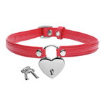 Heart Lock - Collar Met Sleutels - Rood Heart Lock - Collar Met Sleutels - Rood