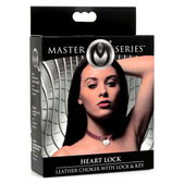 Master Series Heart Lock - Collar Met Sleutels - Rood