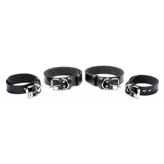 Strict Leather 4-Delige Leren Bondage Harnas Set