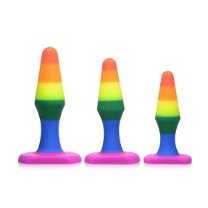 Frisky Rainbow - Siliconen 3-delige Anaal Plug Set
