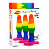 Frisky Rainbow - Siliconen 3-delige Anaal Plug Set