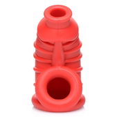 Master Series Red Chamber - Siliconen Peniskooi - Rood