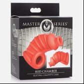 Master Series Red Chamber - Siliconen Peniskooi - Rood