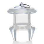 Holle Transparante Anaal Plug Met Stop - Medium