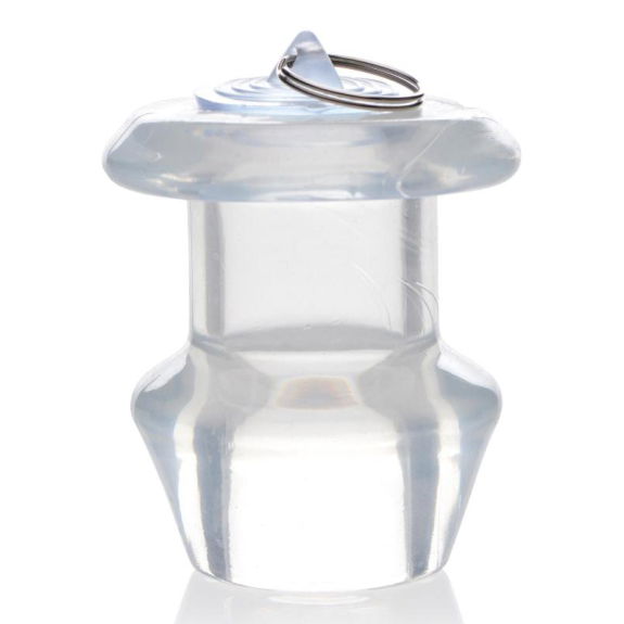 Holle Transparante Anaal Plug Met Stop Holle Transparante Anaal Plug Met Stop