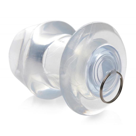 Holle Transparante Anaal Plug Met Stop Holle Transparante Anaal Plug Met Stop
