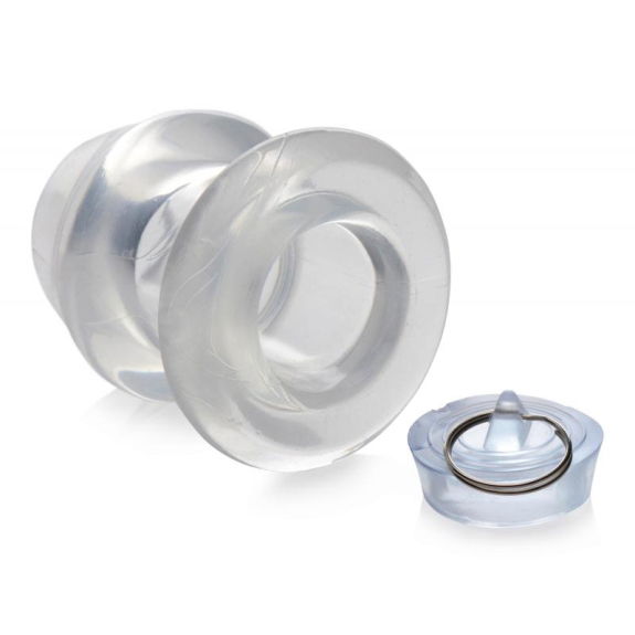 Holle Transparante Anaal Plug Met Stop Holle Transparante Anaal Plug Met Stop