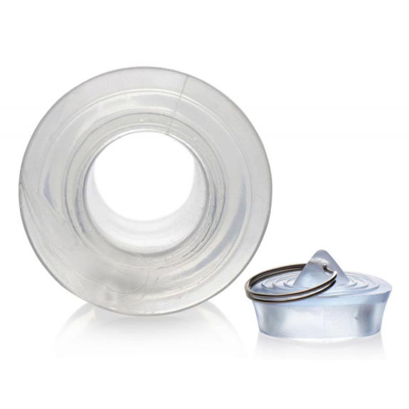Holle Transparante Anaal Plug Met Stop Holle Transparante Anaal Plug Met Stop