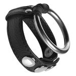 Cock Gear Leren Cockring Met metalen Ring Cock Gear Leren Cockring Met metalen Ring