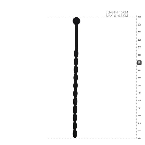 Sinner Gear Geribbelde Siliconen Dilator - Zwart