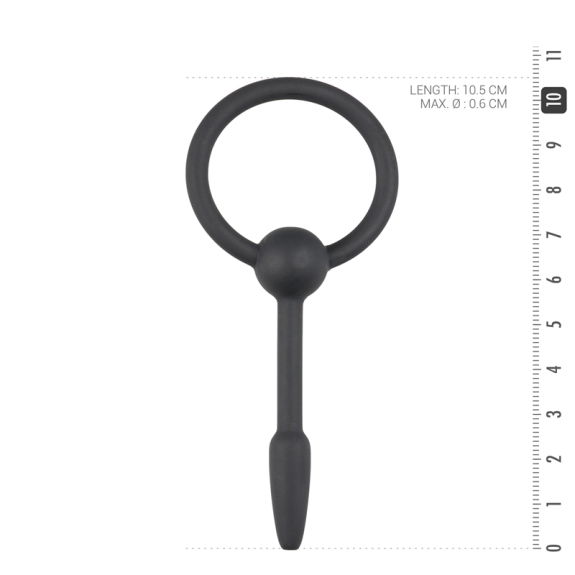 Sinner Gear Holle Siliconen Penisplug Met Ring