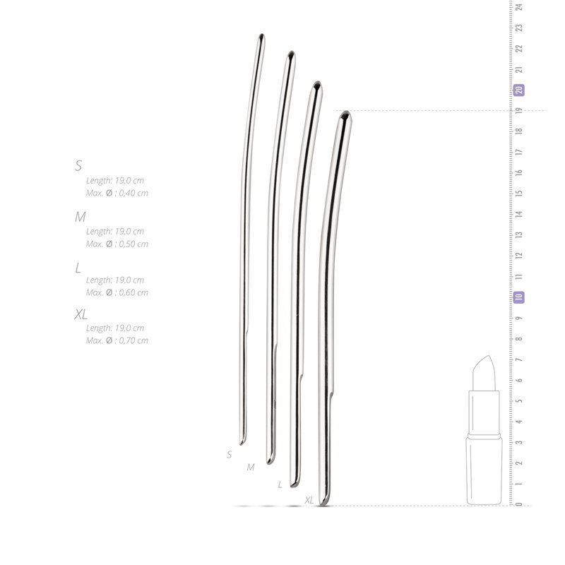 Sinner - Metalen Dilator Set 4-7mm - 4 Stuks - afbeelding 5