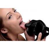 Strict Mondknevel Met Penis - Zwart