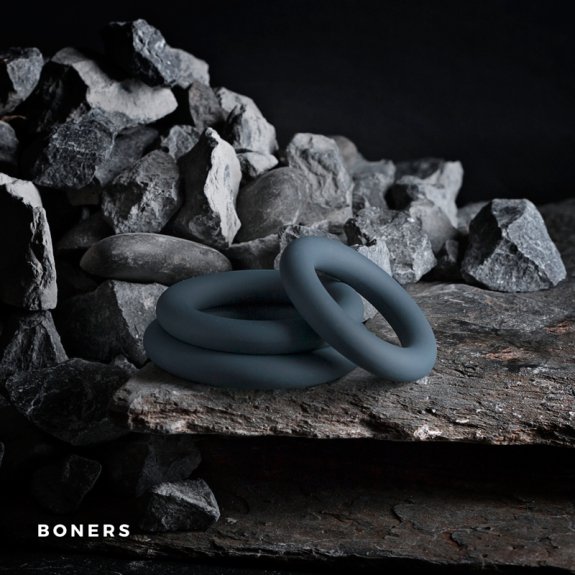 Boners Boners 3-Delige Cockringen Set - Grijs