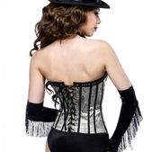 Burlesque jacquard corsage
