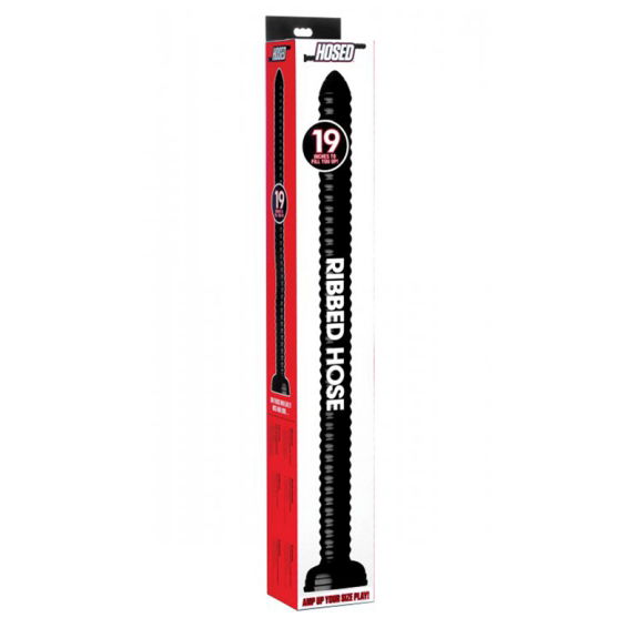 Hosed Ribbed Anal Snake Anaaldildo - 48 cm