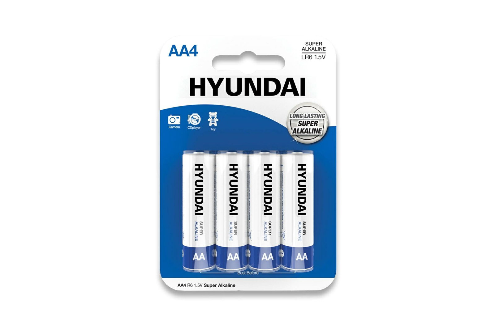 Super Alkaline AA-Batterijen - 4 Stuks