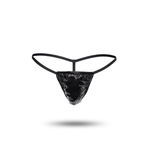 Heren string laklook