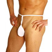Mannen G-string wit