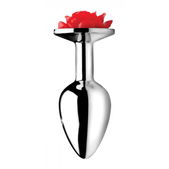 Booty Sparks Red Rose Buttplug - Small