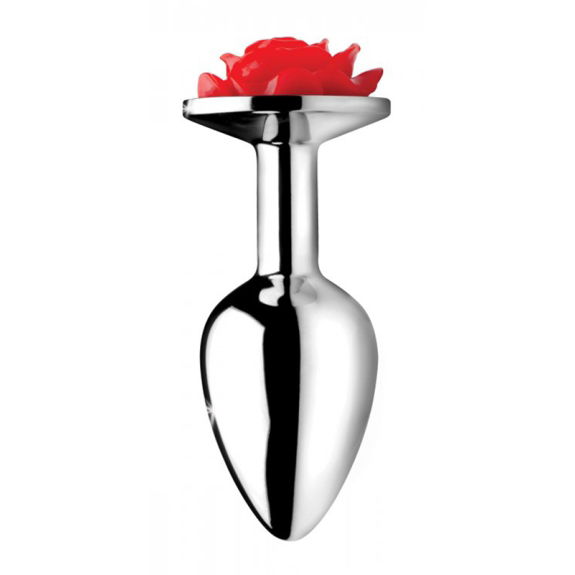 Booty Sparks Red Rose Buttplug - Small