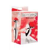 Booty Sparks Red Rose Buttplug - Small