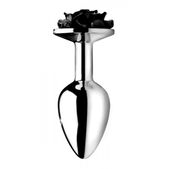 Booty Sparks Black Rose Buttplug - Small