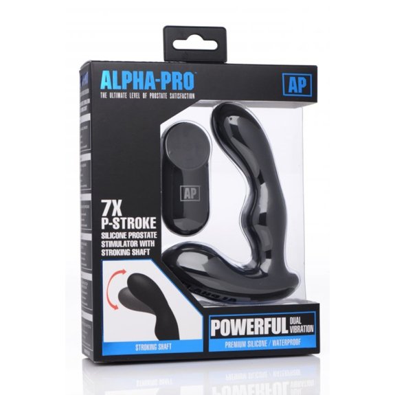 Alpha-Pro P-Stroke Prostaat Vibrator Met Bewegende Top