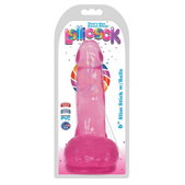 Lollicock - Dildo Slim Stick With Balls - Cherry Ice