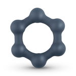 Boners Hexagon Cockring Met Stalen Kogels