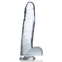 Jock Jock C-Thru Transparante Dildo - 31 cm.
