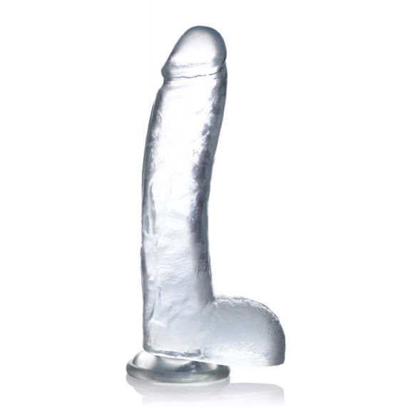 Jock Jock C-Thru Transparante Dildo - 29 cm.