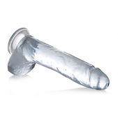 Jock Jock C-Thru Transparante Dildo - 29 cm.