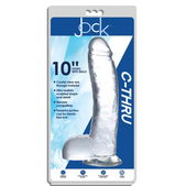 Jock Jock C-Thru Transparante Dildo - 29 cm.